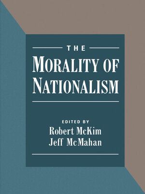 cover image of The Morality of Nationalism